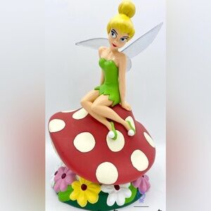 Disney Peter Pan Plastic Tinkerbell Piggy Bank.Official Disneyland Park product
